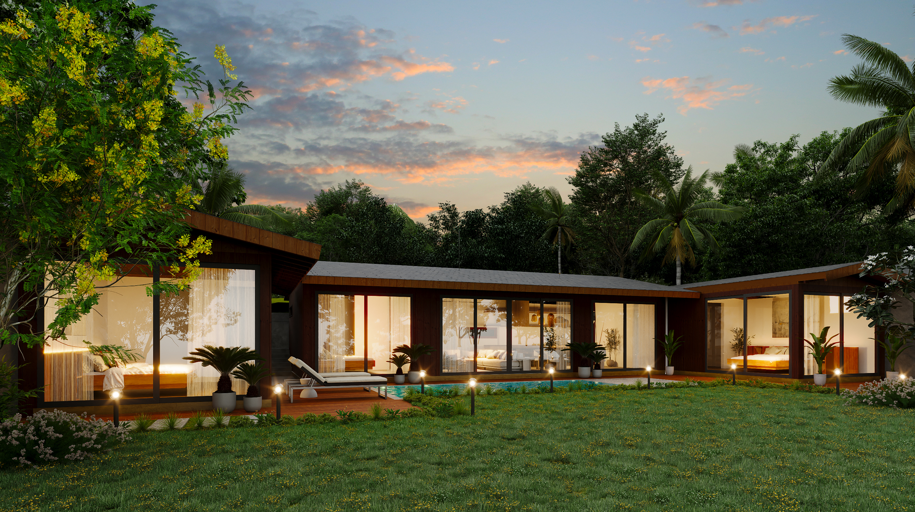 Akami Villas Tumbak Bayuh Canggu — villa exterior